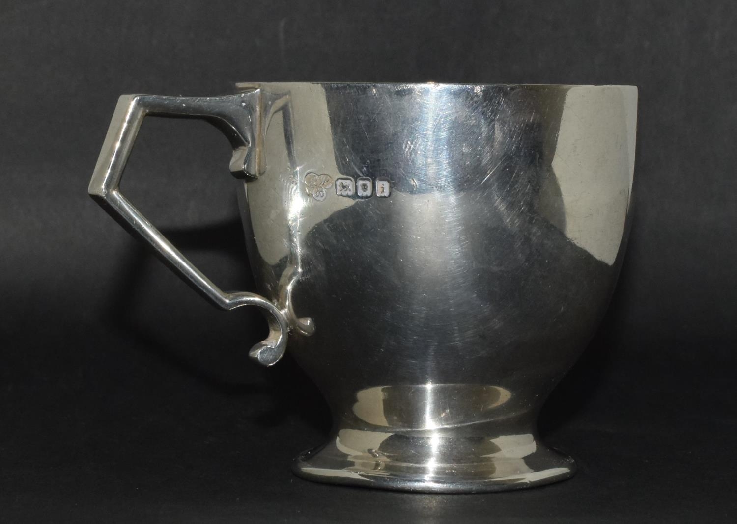 Silver christening cup Retailed my "Harrods" London 1924 7cm tall - Image 12 of 14