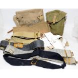 Collection of mostly post WW2 field gear and webbing.