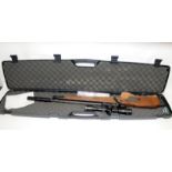 Steyr Sport Austria Hunting 5 .177 caliber air rifle with fitted BSA Sweet scope. Complete in hard