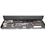 FX Crown air rifle ref: FX C 180739 fitted with Optisan scope. Comes in hard travel case with