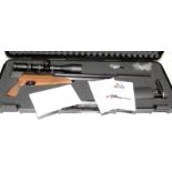 Air Arms S510 TDR .177 calibre air rifle fitted with Optisan EVX scope. Complete with accessories