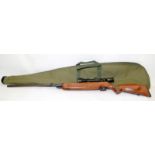 Vintage Weihrauch HW80 .177 calibre break barrel air rifle with fitted Hawke Sport HE scope. Comes