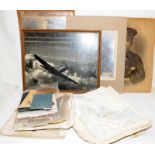 Large collection of ephemera relating to both world wars including photographs, service records,