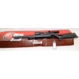 Hatsan Arms Company AT44X-10 air rifle with fitted Hawke Vantage scope. Comes in original (tatty)