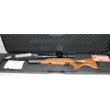 Daystate Wolverine .177 calibre air rifle with fitted Nikko Stirling Diamond scope c/w accessories