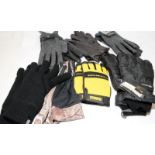 Seven pairs of mans gloves to include Harris Tweed and Real Tree camo examples. Many as new