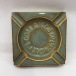 Candy Tiles unusual advertising ashtray for Ridley's Coal & Iron Co. Ltd 4" x 4"