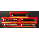 5 x Hornby OO gauge boxed BR/SR Maunsell Coaches to include R4349A, R4348A, R4345A, 2 x R4298E.