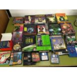 Large collection of Amiga games to include Back to the Future II, Total Recall, Buck Rogers and