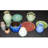 Large collection of art pottery items