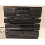 TECHNICS HIFI SYSTEM. Here we have a collection of 4 individual units comprising of - Cassette