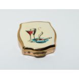 Vintage Stratton enamelled Minauderie ashtray