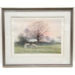 Framed and glazed limited edition print 5/150 by Gordon Rushmond "Frosty Morning" with signature