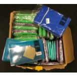 Large box of as new sealed GMYLE plastic laptop covers (approx 35.