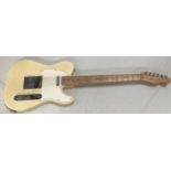 SQUIER TELE FENDER. The Fender Squier Affinity Telecaster has a lightweight poplar body that