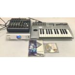 NOTATION KEYBOARD / MIXER / AMP. This lot includes a Notation Remote 25 Keyboard (with instruction