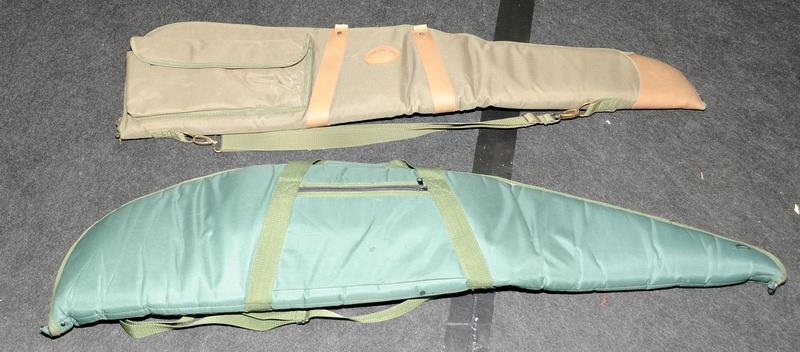 Two padded air rifle carry cases