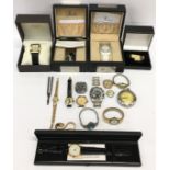 Collection of various gents and ladies wristwatches to include gold.