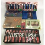 Collection of No.7 make up/Nails gift sets and three other lipstick sets (82).
