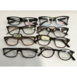 8 x pairs of designer glasses. (H2).