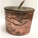 Newlyn Copper tea caddy (84).