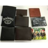 Selection of new mens wallets and card holders.