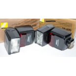 2 x boxed Nikon Speedlight flash units model ref SB600 (42)