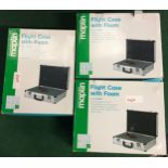 3 x Maplin Flight cases with Foam, new and boxed. (H62/63/64)