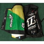 "North Kiteboarding" board in carry bag (WP).