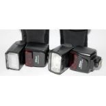 2 x quality Nikon Speedlight flash units in protective padded cases 1 x ref SB-600 and 1 x SB-700 (