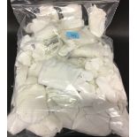 A large quantity of Dupont Hi-Therm white gloves, mostly size Large (DCP)