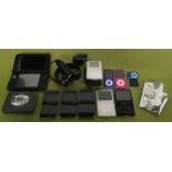 Small box of miscellaneous electronics to include iPod's, Sony Walkman, Nintendo 3DS etc (WP).