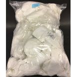 A large quantity of Dupont Hi-Therm white gloves, mostly size Large (DCP)