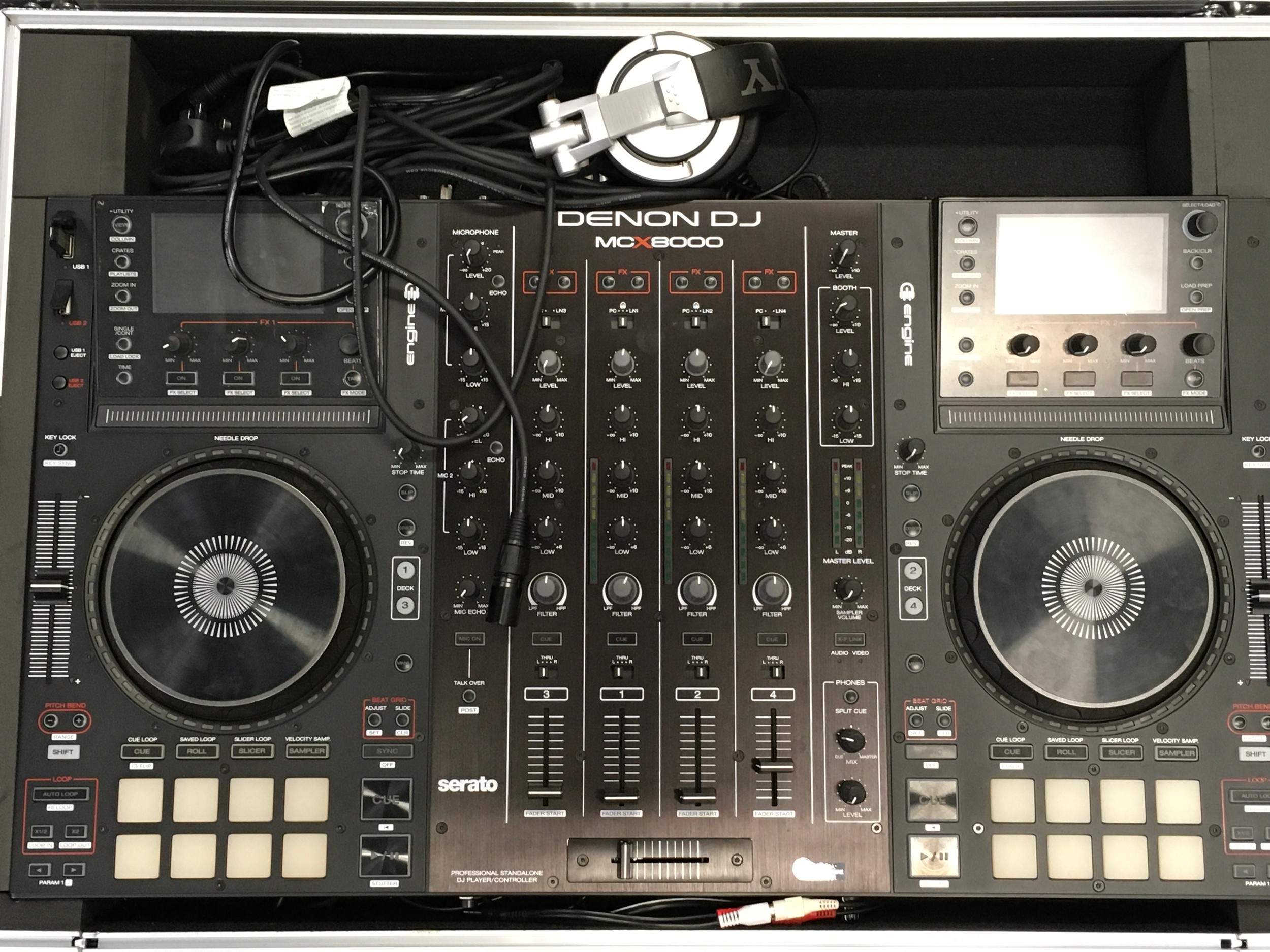 Denon DJ decks in case. (31) - Image 2 of 2