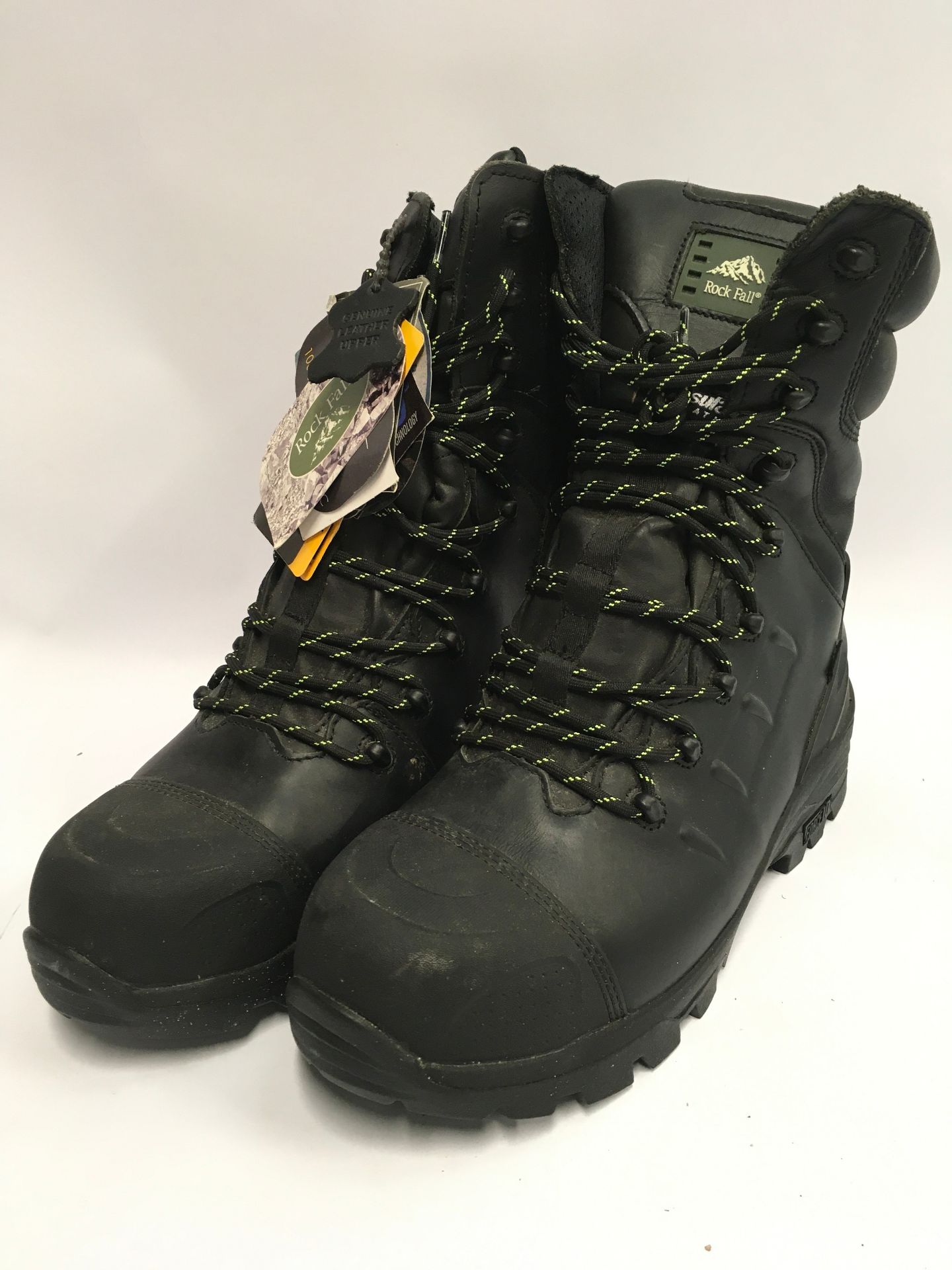 Pair of Rock Fall work boots. Size 9 (20.