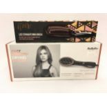 Carmen Noir LED straightening brush together with Babyliss Fast Smooth Drying Styler.