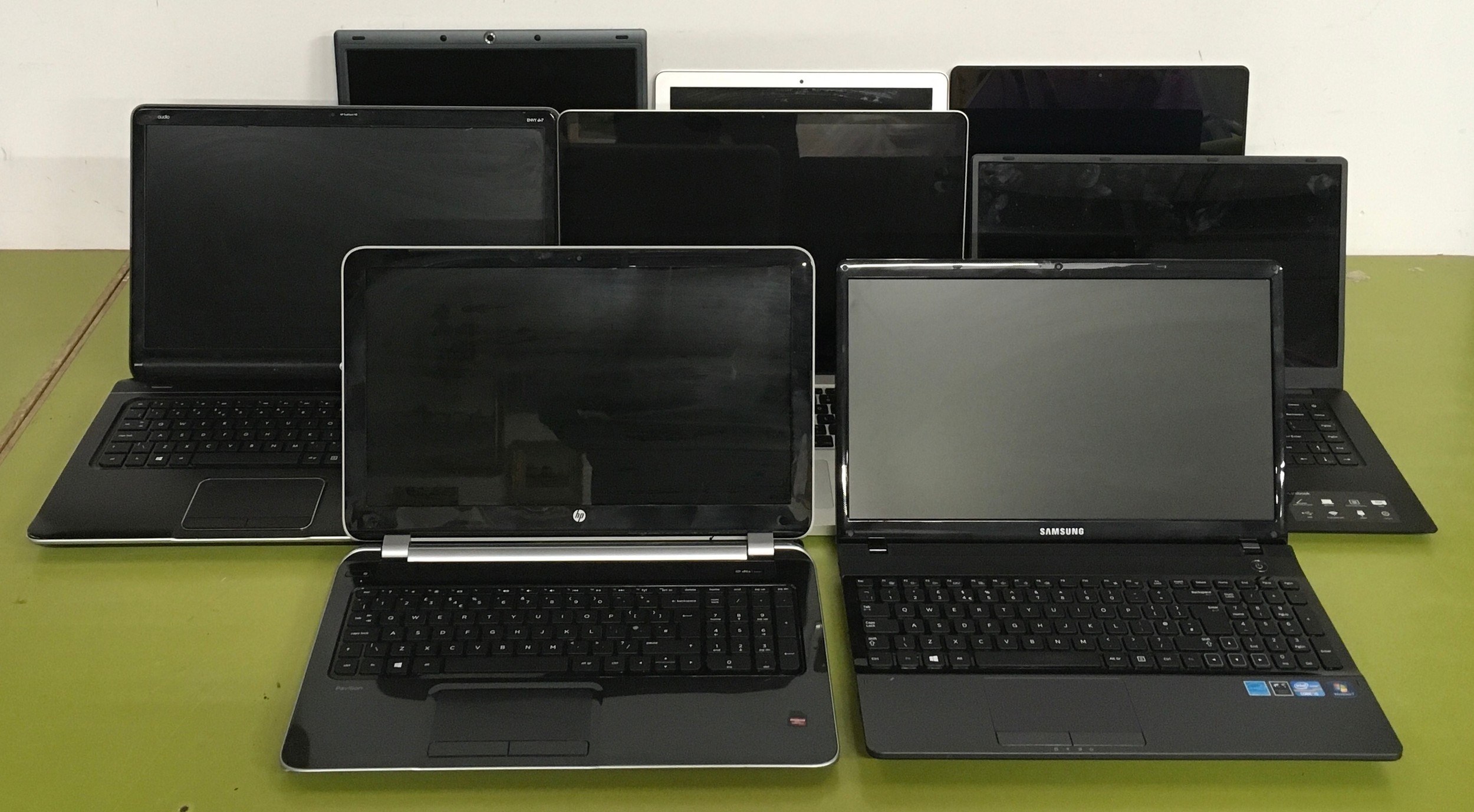 Collection of laptop computers to include Alienware (WP).