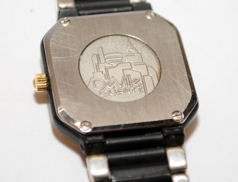 Omega De Ville ladies quartz watch. Black enamel and gp bracelet. Battery fitted and working fine. - Image 5 of 5