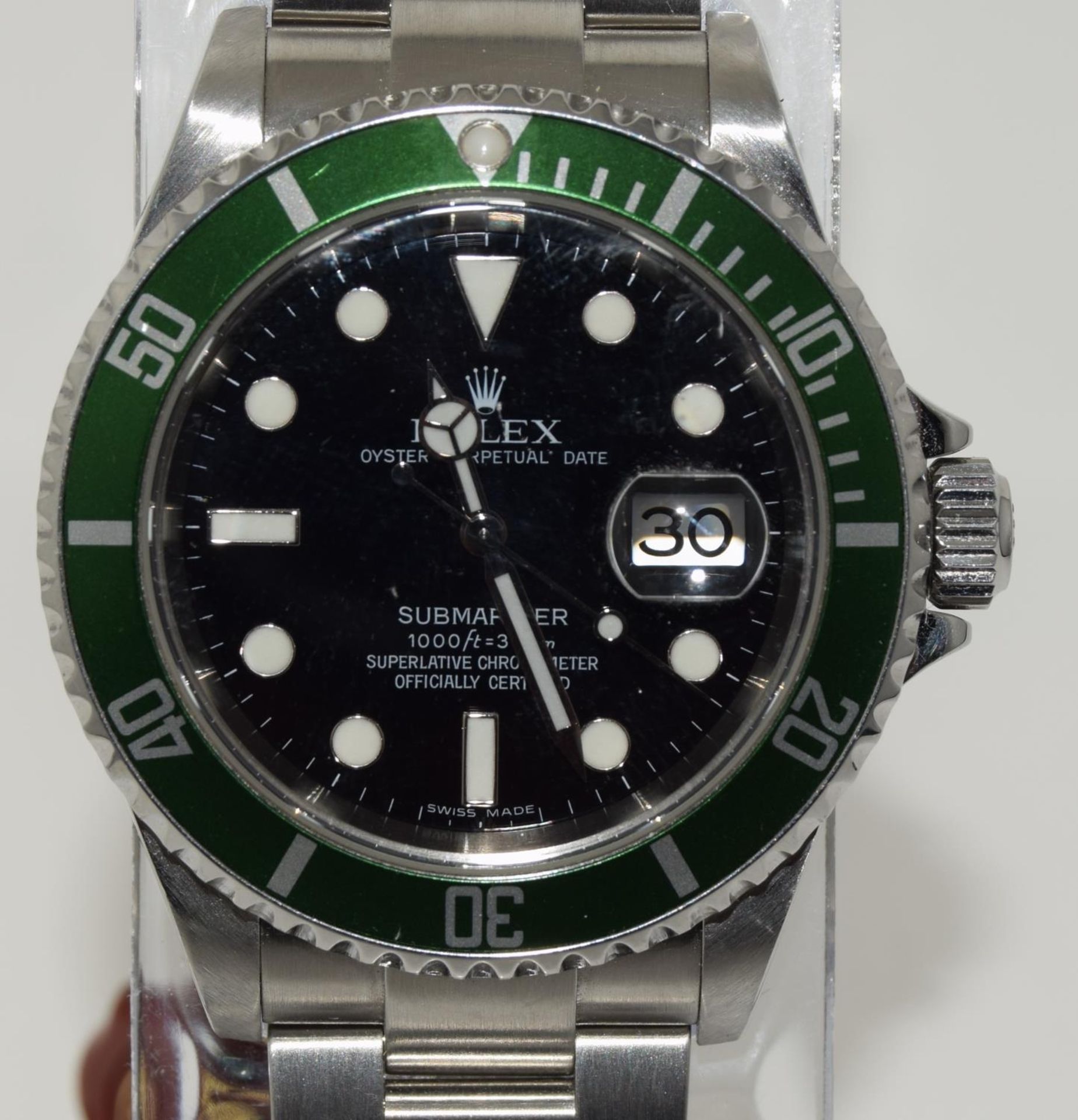 2007 Rolex Submariner Kermit, ref 16610, boxed and papers. (ref 34) - Image 2 of 4