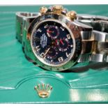 Rolex Daytona blue dial model 116523, 2015 complete set.