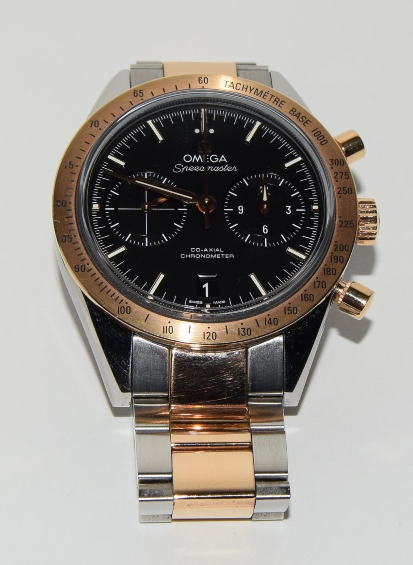 Omega Speedmaster Bi-Metal chronograph ref 33120425101002, Box and Papers. (ref 68) - Image 3 of 9