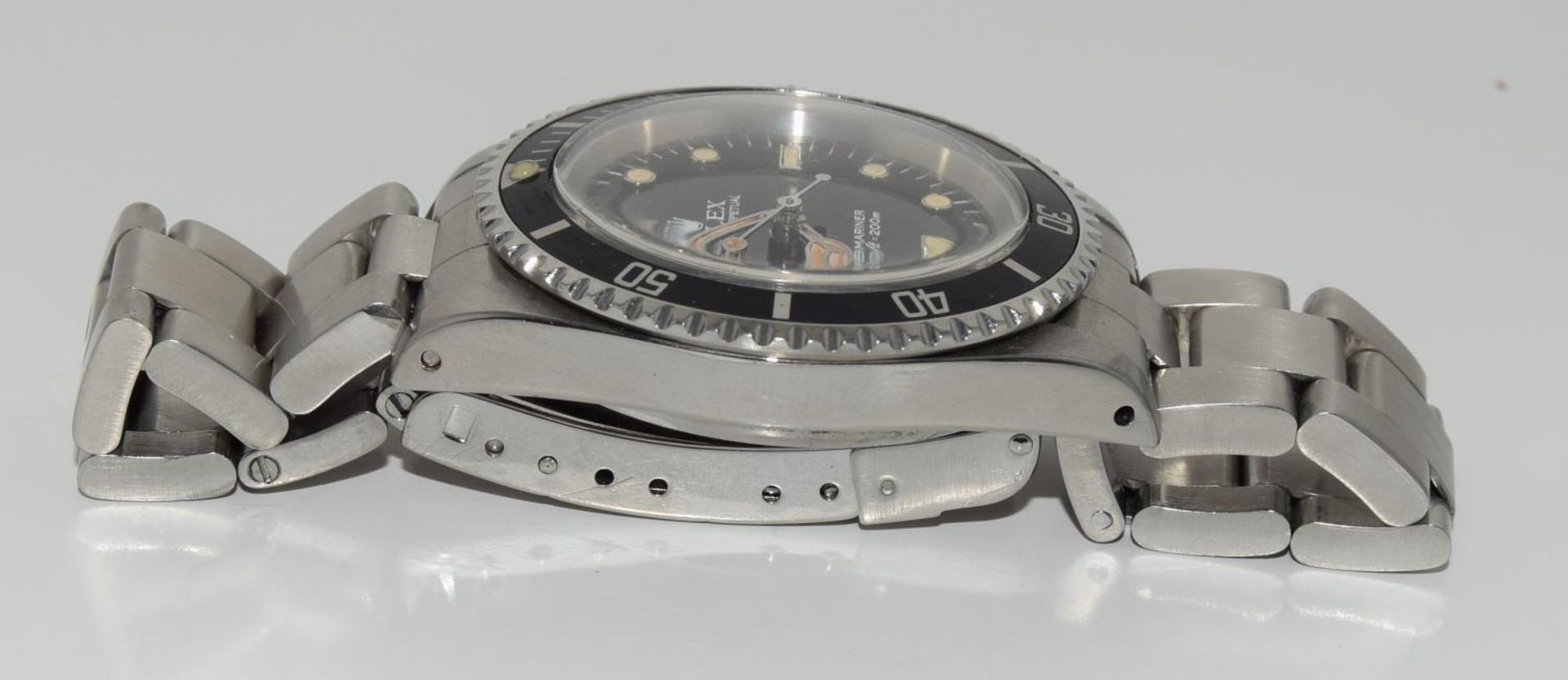 1985 Rolex Submariner 5513, black dial and bezel (5512 case back) Box, No papers. (ref 46) - Image 7 of 10