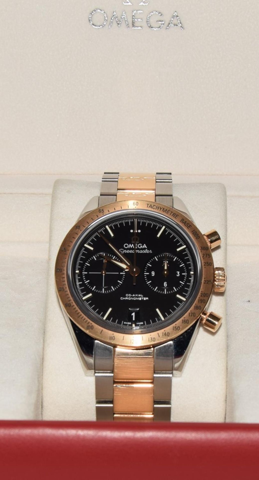 Omega Speedmaster Bi-Metal chronograph ref 33120425101002, Box and Papers. (ref 68) - Image 8 of 9
