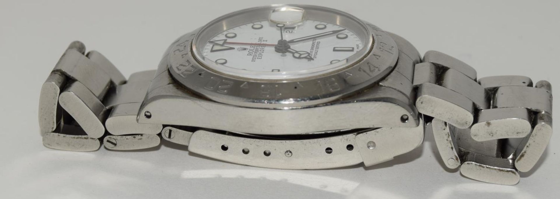 Rolex Explorer model 16570, white dial, stainless steel bracelet, 1994 Boxed with service papers. ( - Image 5 of 9