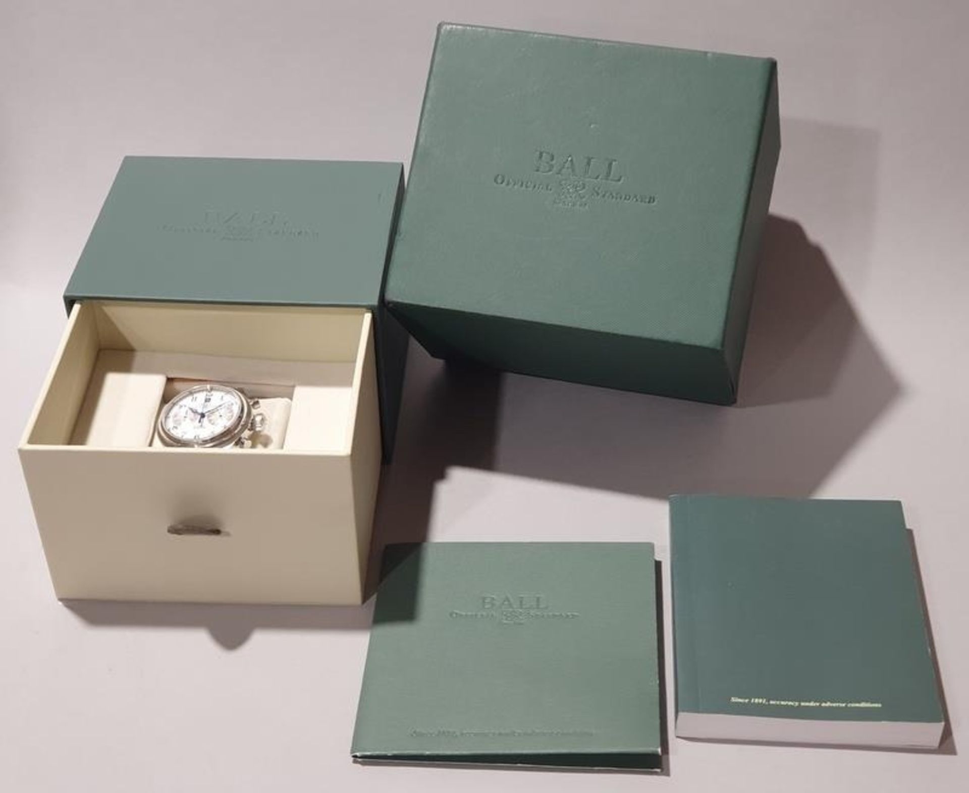 Gentleman's Automatic Chronograph Watch by Ball with box and papers.