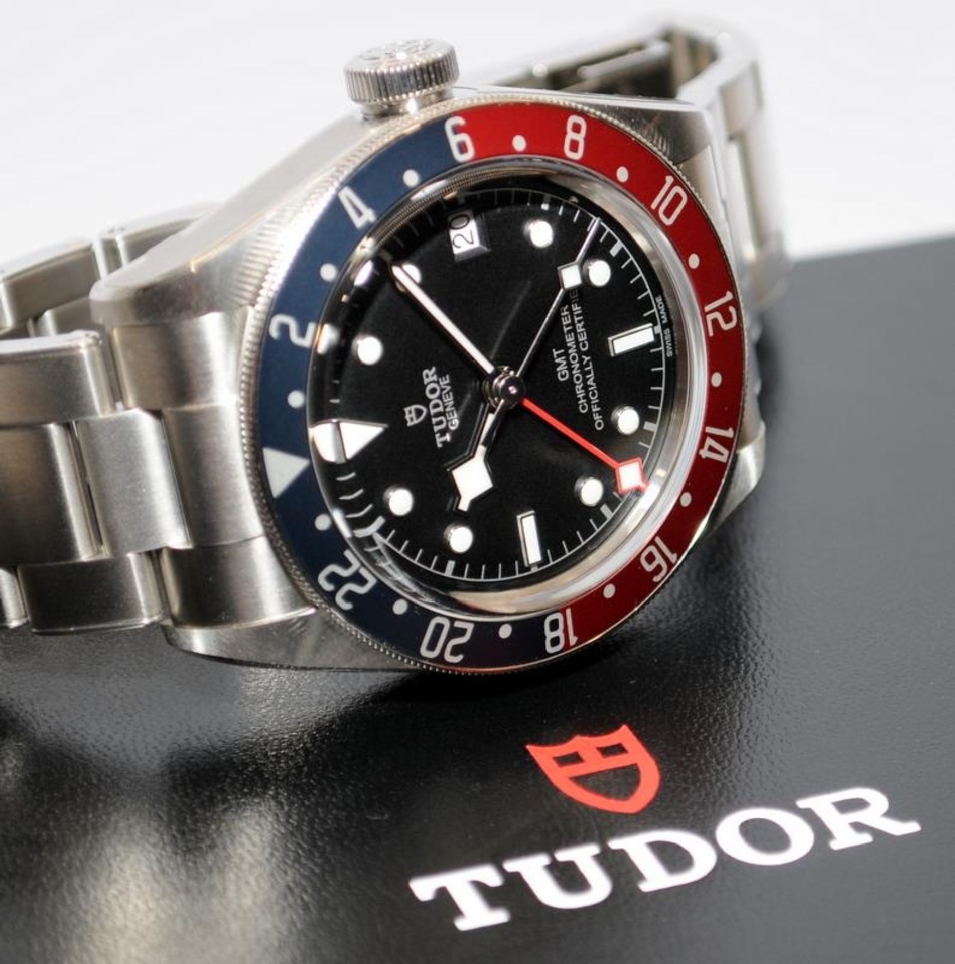 Tudor Black Bay GMT with Pepsi bezel, Model 79030RB full set 2021 Unworn.