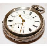 Pocket watch silver, Birtshall & sons, runs