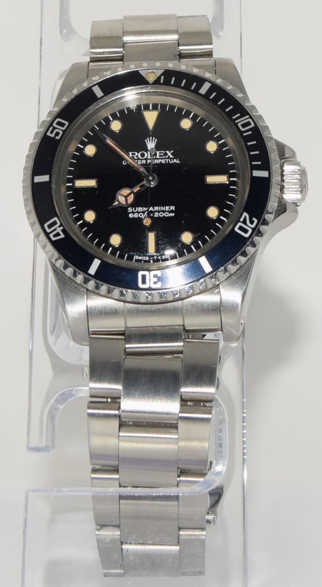 1985 Rolex Submariner 5513, black dial and bezel (5512 case back) Box, No papers. (ref 46) - Image 5 of 10