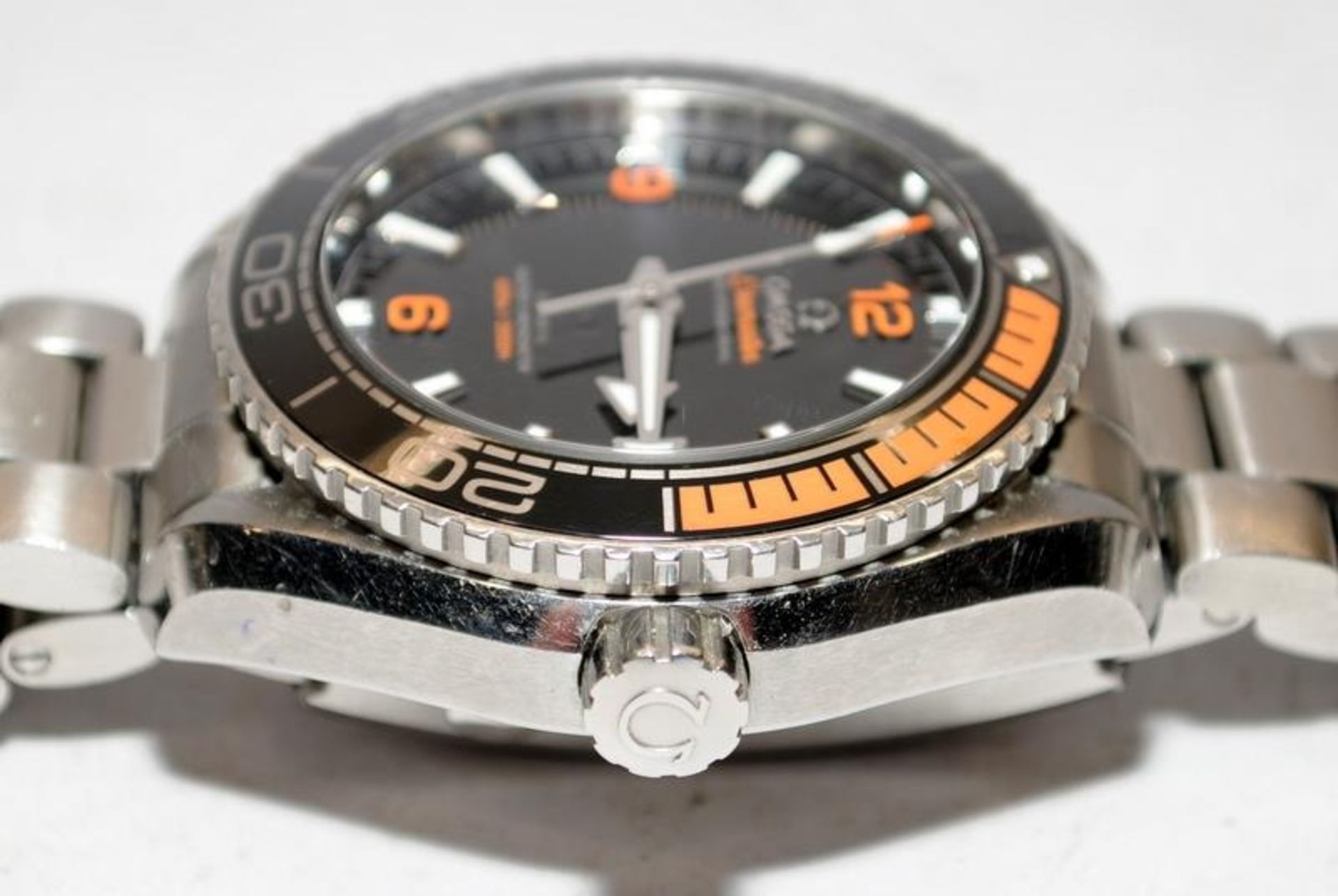 Omega Planet Ocean co axial black/orange dial, no box or papers. - Image 2 of 4