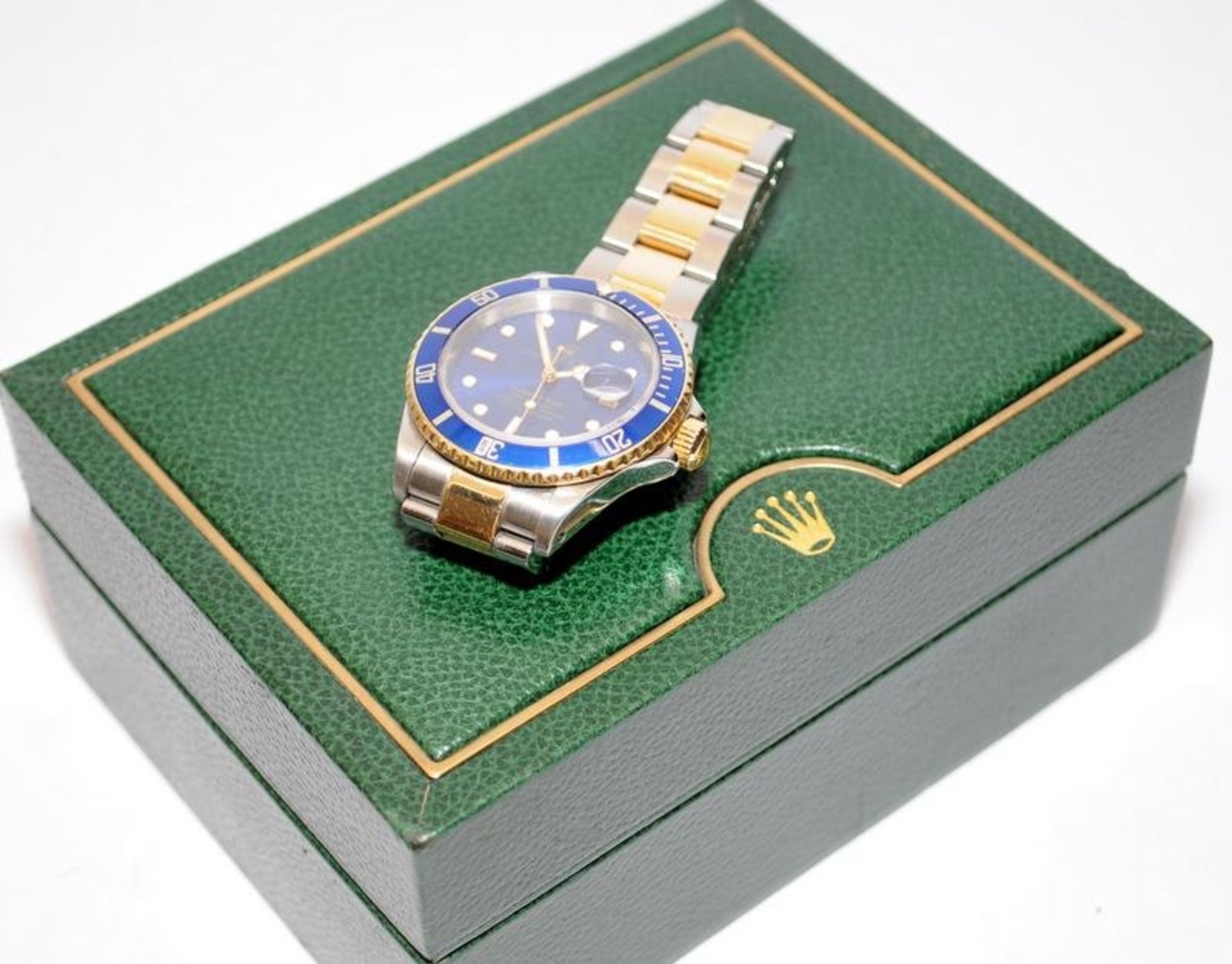 Gents Rolex Oyster Perpetual Date Submariner automatic chronometer, model number 16613. Blue dial - Image 7 of 7